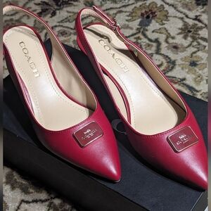 Coach Jillian slingback heels